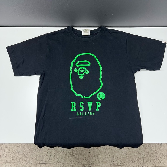 Vintage Bape x RSVP Gallery Single Stitch Medium Tee - Made In Japan Rare Tshirt - Picture 1 of 5